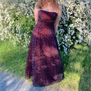 Vintage Goth 90s Blondie Nites Prom Dress